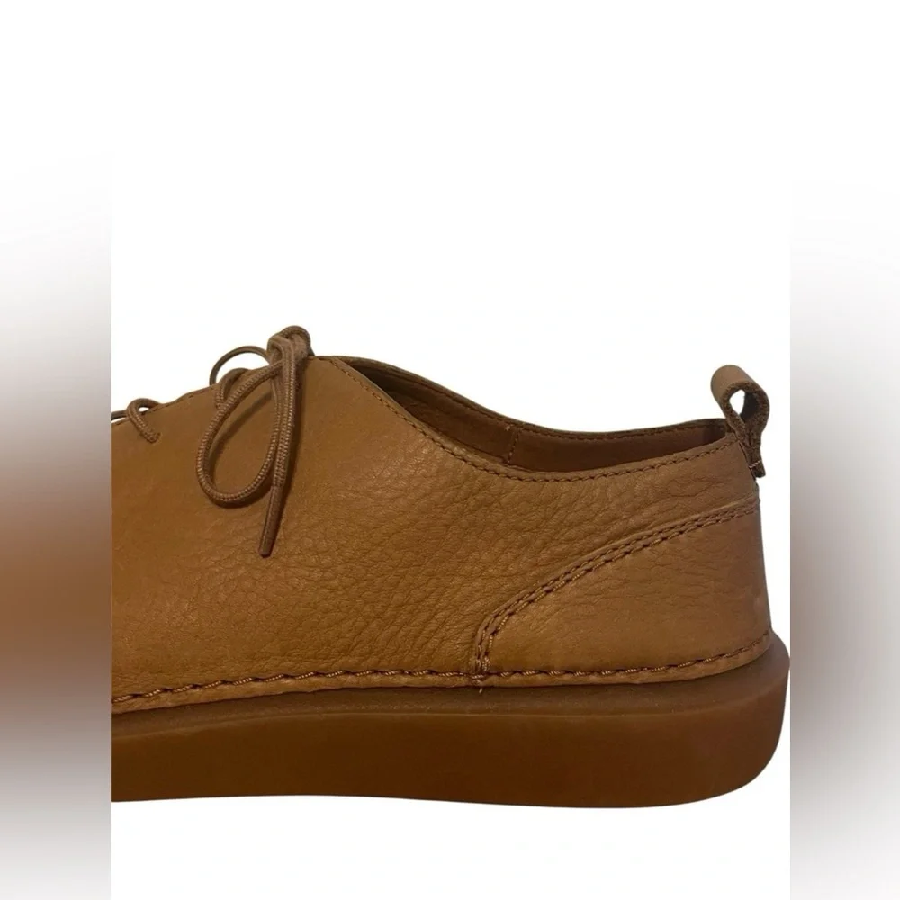 Clarks Tan Leather Oxfords Casual Shoes Men’s 12 Hale Lace Active Air